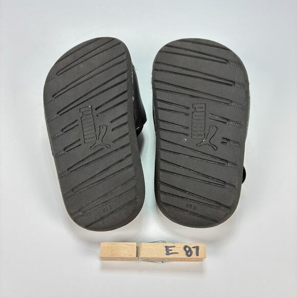 Puma Cool Cat 2.0 Black Slip On Backstrap Comfort Slide Sandals Kids Size 6 - Picture 7 of 7